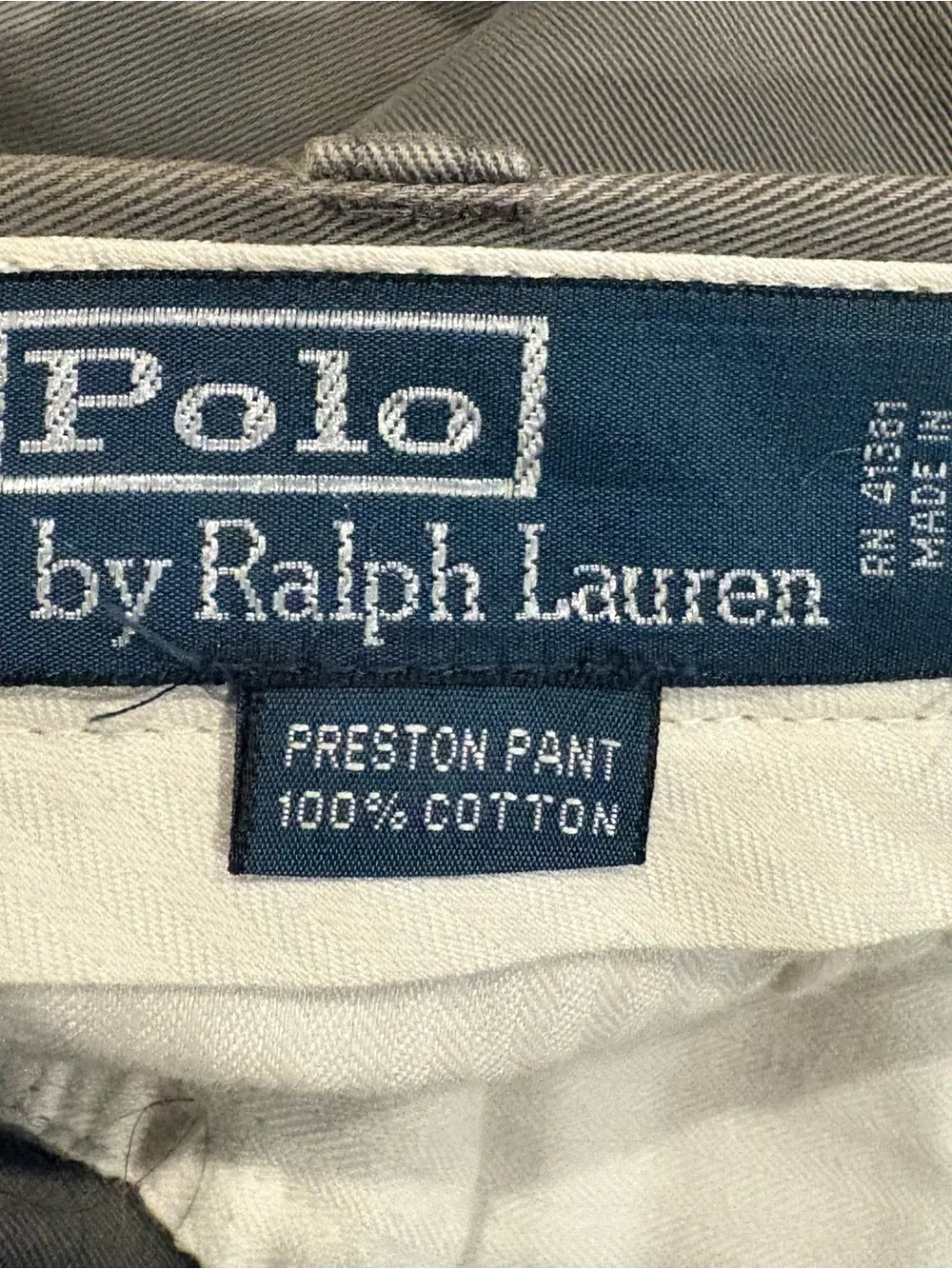 Men's Light Gray Classic Chino Pants